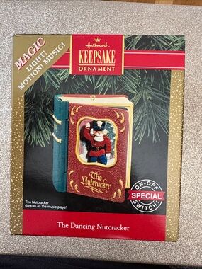 Hallmark Keepsake Ornament Red, Green & Gold Nutcracker Book